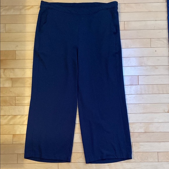 Stylish Navy Blue Wide-Leg Pants - Picture 1 of 6